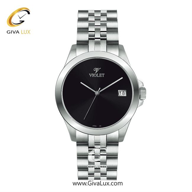 ساعت مچی اورجینال مردانه ویولت VIOLET نقره ای | نقره ای| مشکی| کد رفرنس 0589